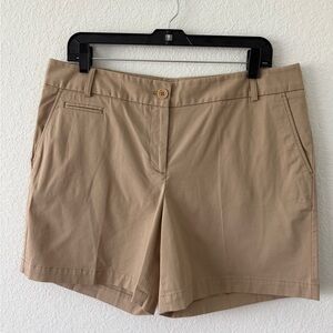 Talbots Tan Bermuda Shorts Classic Chino Style